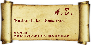 Austerlitz Domonkos névjegykártya